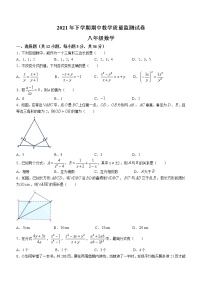 湖南省娄底市2021-2022学年八年级上学期期中数学试题（word版 含答案）