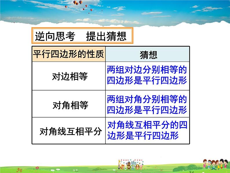 人教版数学八年级下册  18.1.2 平行四边形的判定第1课时【课件】07