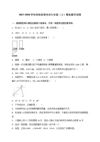 河南省郑州市2021届九年级（上）期末数学试卷（解析版）