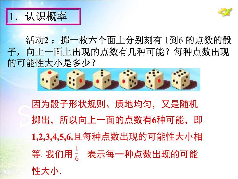 25.1.2 概率 人教版数学九年级上册 课件第6页