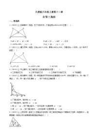 人教版八年级上册第十二章 全等三角形综合与测试课堂检测