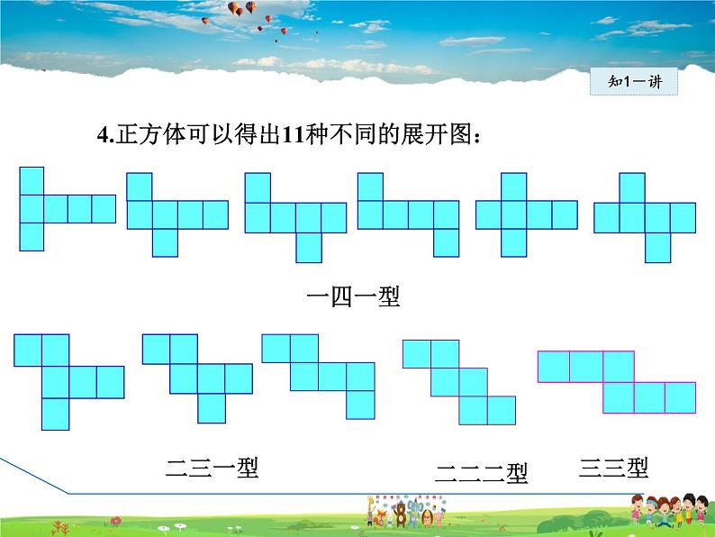 人教版数学七年级上册  4.1.3  正方体的展开与折叠【课件】07