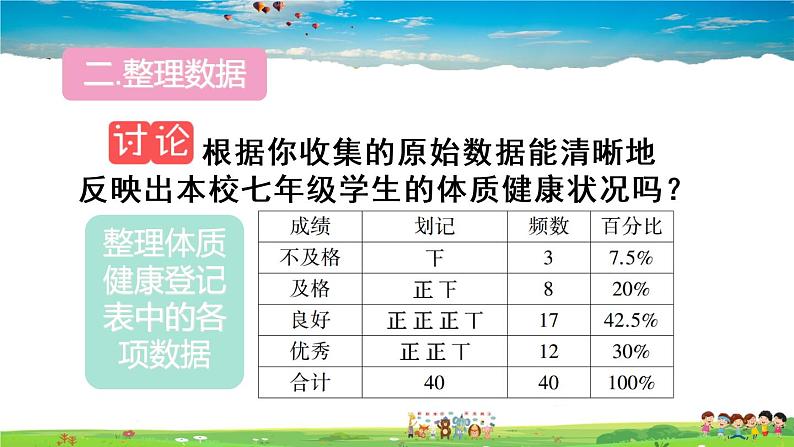 人教版数学八年级下册  20.3 课题学习 体质健康测试中的数据分析【课件】06