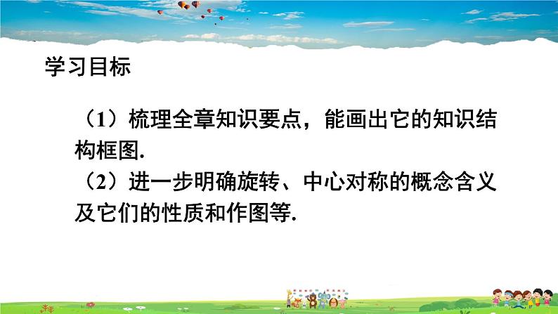 人教版数学九年级上册  第二十三章 旋转  章末复习【课件】第3页