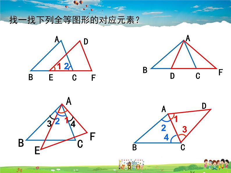 苏教版数学八年级上册  1.2全等三角形【课件】05