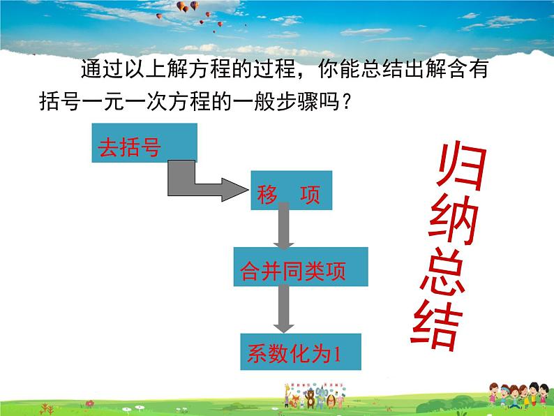 苏科版数学七年级上册  4.2解一元一次方程（3）【课件】第4页