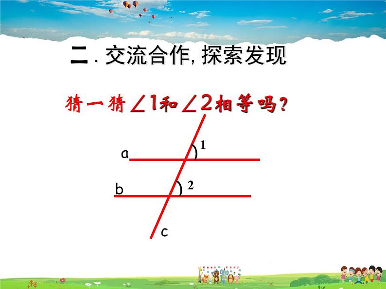 苏科版数学七年级下册  7.2  探索平行线的性质【课件】第3页