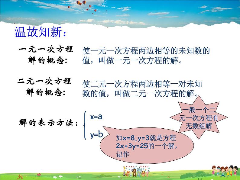 苏科版数学七年级下册  10.1  二元一次方程【课件】06