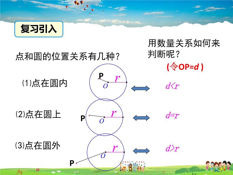 湘教版数学九年级下册  2.5.1 直线与圆的位置关系【课件】03