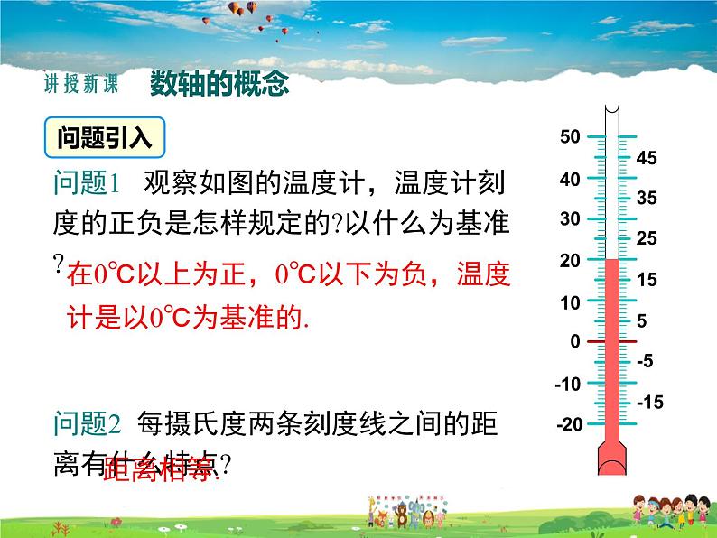 湘教版数学七年级上册  1.2数轴、相反数与绝对值（第1课时）【课件】第6页