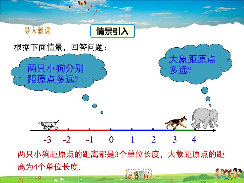 湘教版数学七年级上册  1.2数轴、相反数与绝对值（第3课时）【课件】第3页