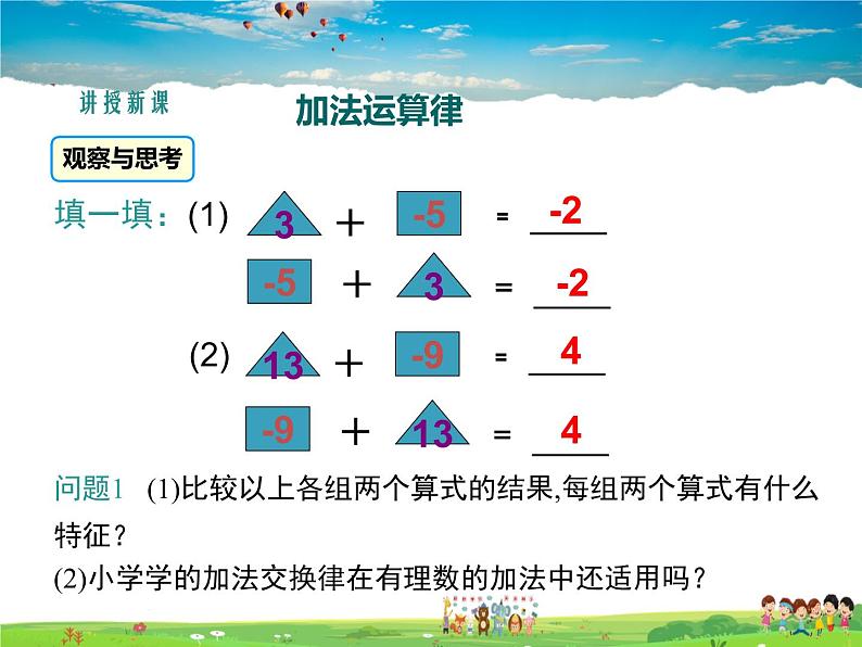 湘教版数学七年级上册  1.4有理数的加法和减法（第2课时）【课件】第4页