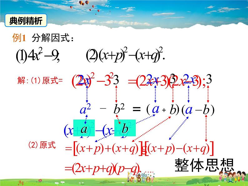 湘教版数学七年级下册  3.3 第1课时 利用平方差公式进行因式分解【课件】06