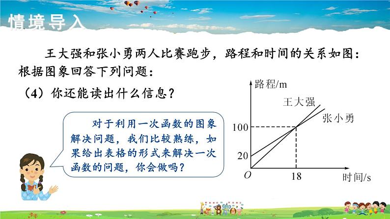 湘教版数学八年级下册  4.5 一次函数的应用  第2课时 建立一次函数模型解决预测类型的实际问题【课件】04