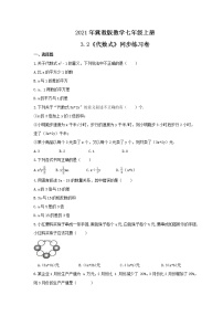 冀教版七年级上册3.2 代数式精品习题