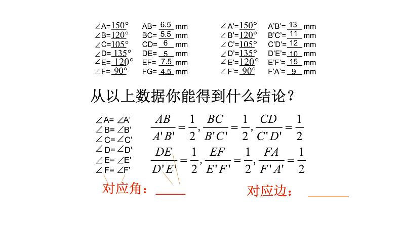 青岛版数学九年级上册 1.1相似多边形【课件】08