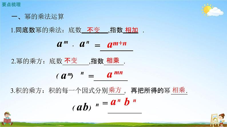 人教版八年级数学上册《第十四章 小结与复习》教学课件PPT优秀公开课第2页