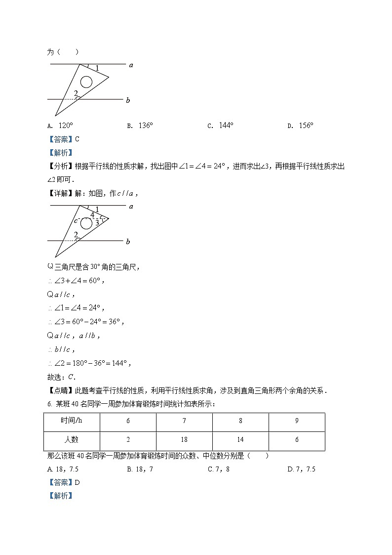 2021年辽宁省鞍山市中考真题数学试（原卷+解析）03