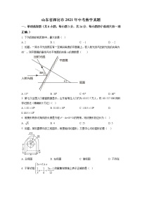 2021年山东省潍坊市中考数学真（原卷+解析）