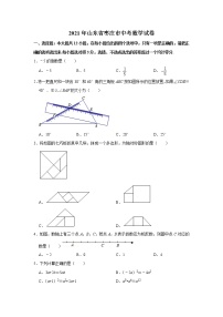 2021年山东省枣庄市中考数学试卷  (含解析)