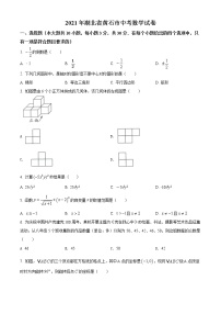 2021年湖北省黄石市中考数学真题试（原卷+解析）