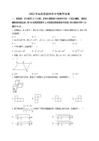 2021年山东省滨州市中考数学真（原卷+解析）