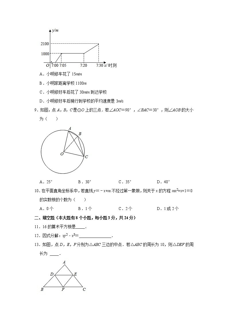 2021年湖南省邵阳市中考数学真题   (含解析)03
