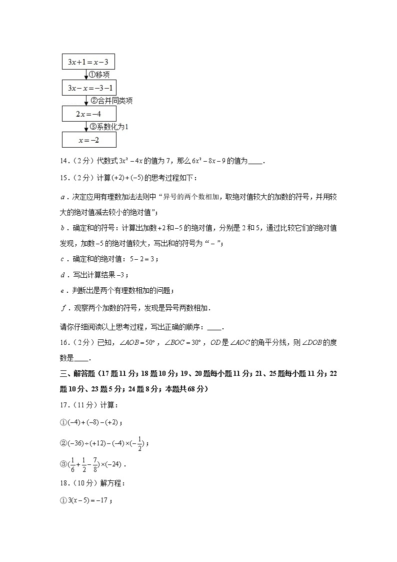 2020-2021学年北京市延庆区七年级（上）期末数学试卷第3页