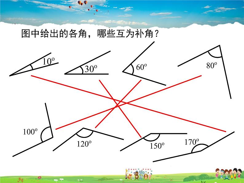 苏科版数学七年级上册  6.3余角、补角、对顶角（1）【课件】第7页