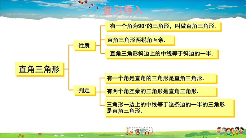 湘教版数学八年级下册  1.1 直角三角形的性质和判定（Ⅰ）  第2课时 含30°角的直角三角形的性质及其应用【课件】02