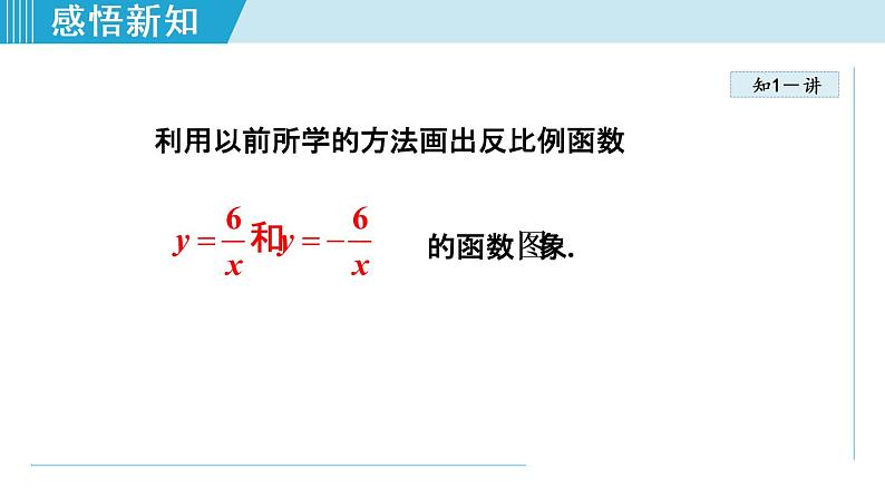 26.1.2   反比例函数的图象和性质第5页