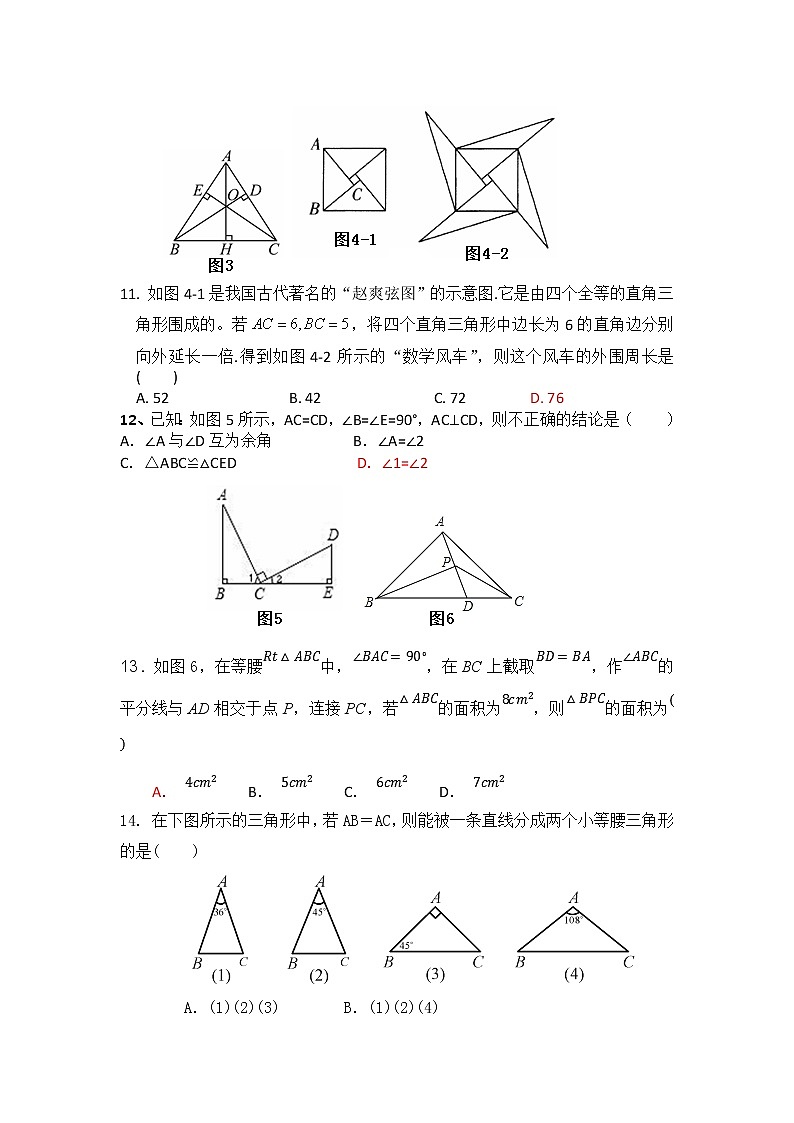河北省晋州市2020-2021学年八年级上学期数学期末考试试卷第3页