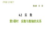 沪科版七年级下册数学 第6章 6.2.3  实数与数轴的关系 习题课件