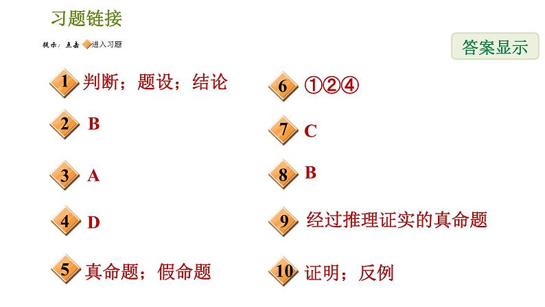 人教版七年级下册数学 第5章 5.3.3  命题、定理、证明 习题课件第2页