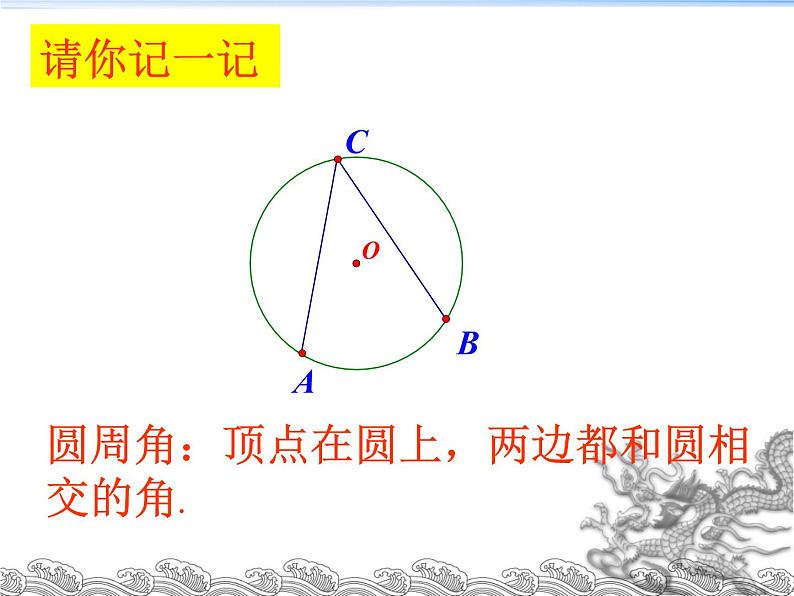 24.1.4圆周角的概念和圆周角定理课件2021-2022学年人教版数学九年级上册03