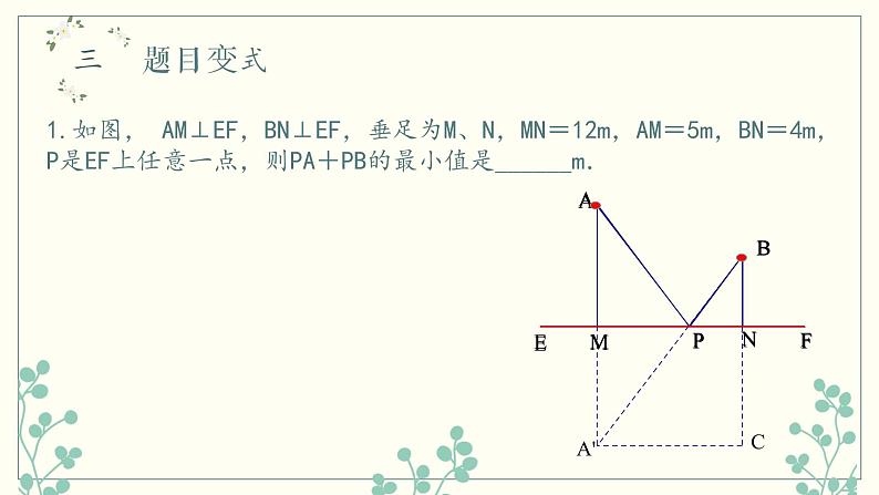 八年级数学上册教学课件-13.4 课题学习 最短路径问题15-人教版第7页