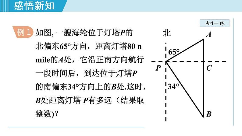 28.2.6 利用解直角三角形解含方位角、坡角（坡度）的应用第8页