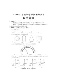 河南省洛阳市嵩县2020-2021学年七年级上学期期末考试数学试题（pdf）