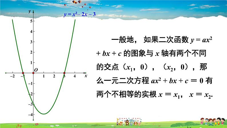 湘教版数学九年级下册  1.4 二次函数与一元二次方程的联系【课件】04