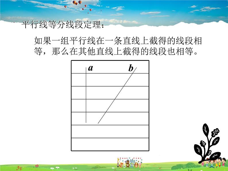 湘教版数学九年级上册  3.2 平行线分线段成比例【课件+教案】03