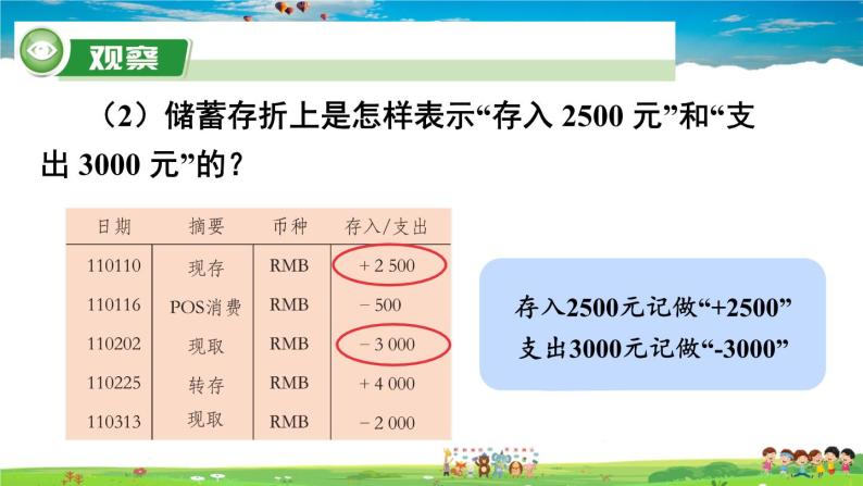 湘教版数学七年级上册  1.1 具有相反意义的量【课件+教案】06