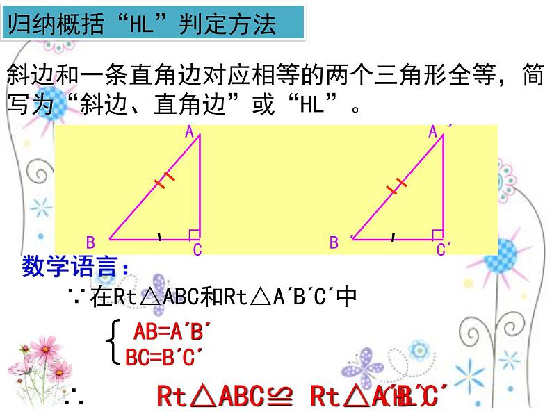 12.2 全等三角形的判定四   课件  2021-2022学年人教版数学八年级上册07