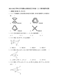 辽宁省鞍山市铁东区2021-2022学年八年级上学期期中数学【试卷+答案】