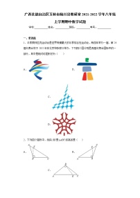 广西壮族自治区玉林市陆川县教研室2021-2022学年八年级上学期期中数学试题（word版 含答案）