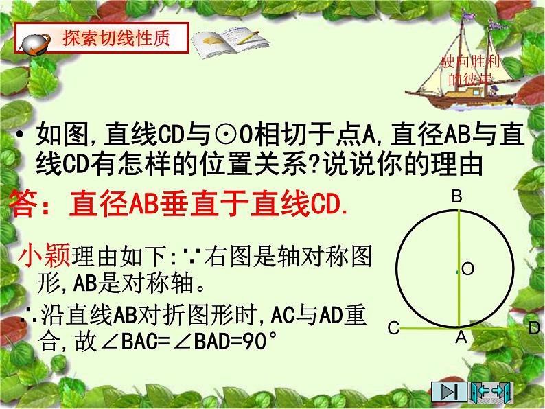 人教版九年级数学上册24.2点和圆、直线和圆的位置关系 课件 (2) (共12张PPT)第3页