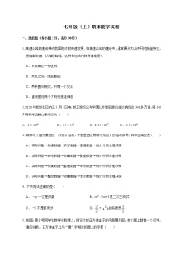 内蒙古包头市青山区2020-2021学年七年级上学期期末考试数学试题