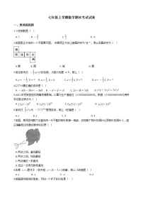 2021年贵州省遵义市桐梓县七年级上学期数学期末考试试卷及答案