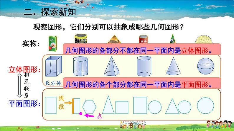 湘教版数学七年级上册  4.1 几何图形【课件+教案】08