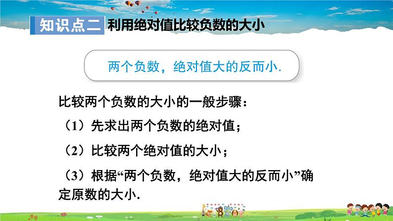 1.3 有理数大小的比较第8页