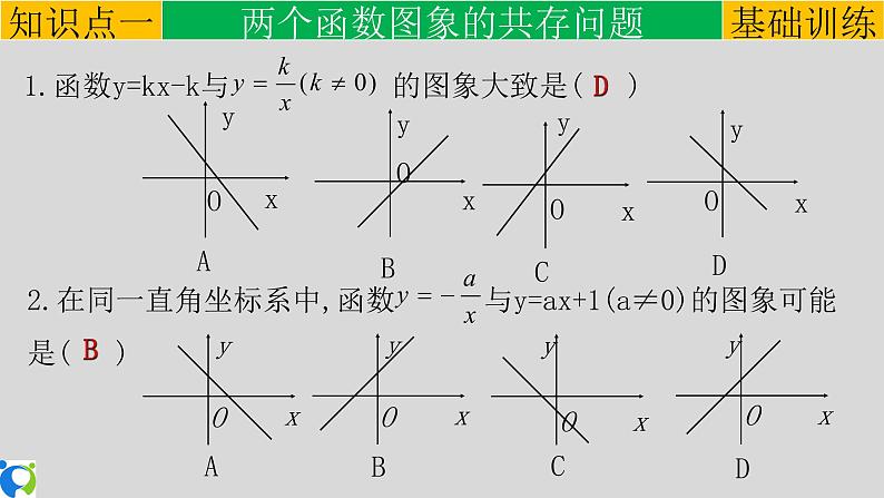 26.1.2（3） 反比例函数与一次函数的综合运用课件第5页